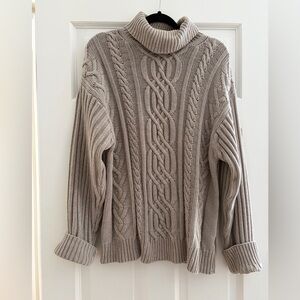 Cozy Cable Knit Turtleneck Sweater